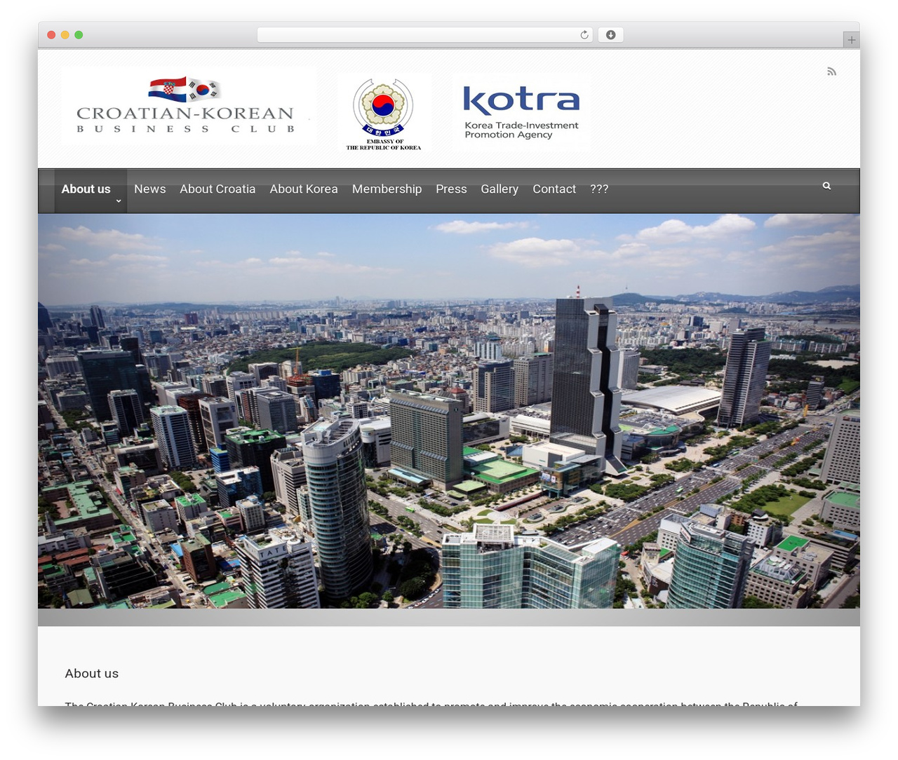 WordPress theme evolve - croatia-korea.com/about-us