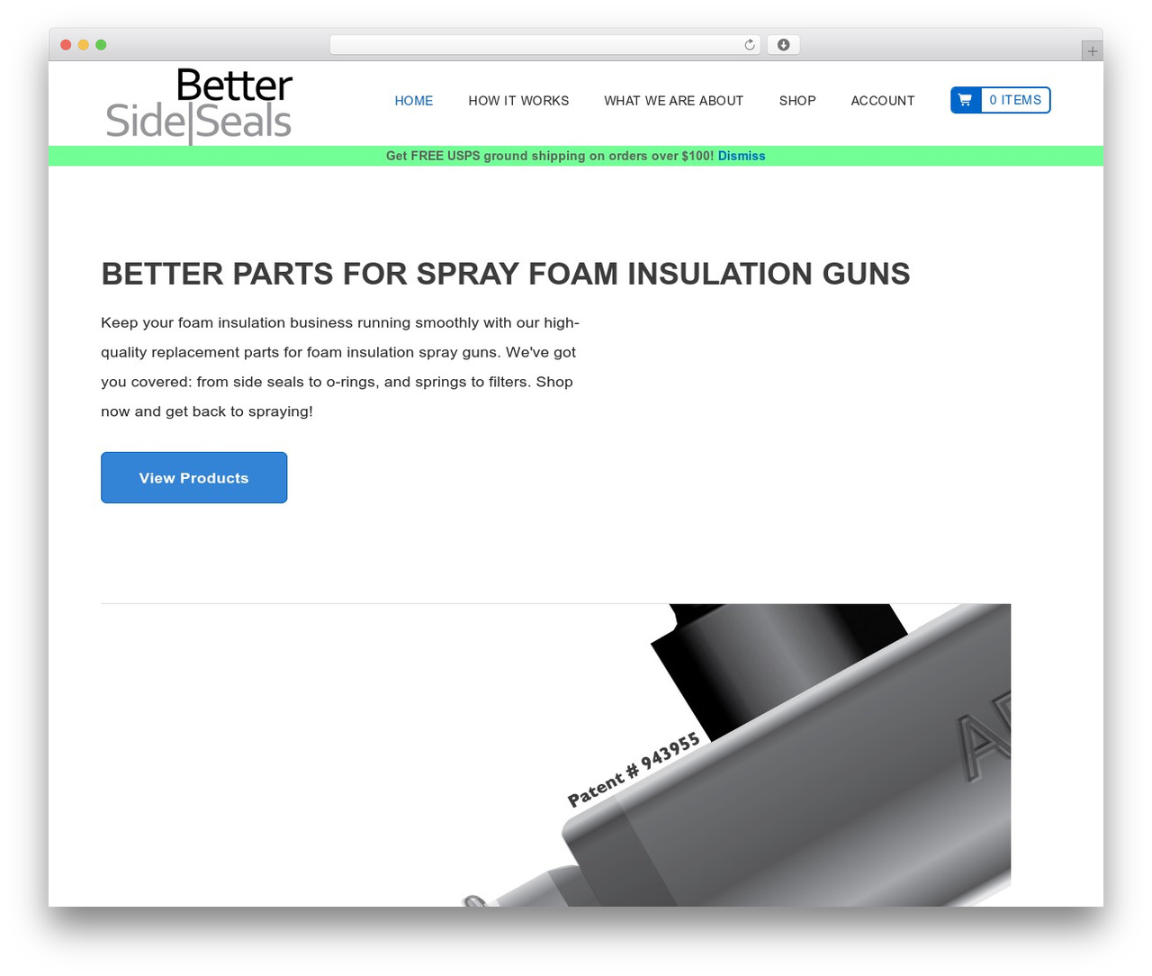 WordPress theme Better Side Seals - bettersideseals.com