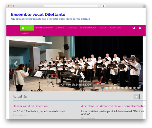 WordPress website theme 6temflex - chorale-dilettante.fr