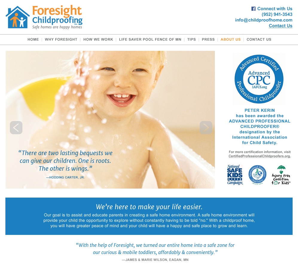 Foresight Childproofing theme WordPress Foresight Childproofing theme WordPress