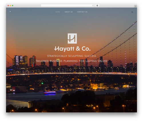 Hazel WordPress theme design - hayattandco.com