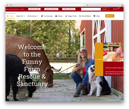 Charitable pro WordPress plugin - funnyfarmrescue.org