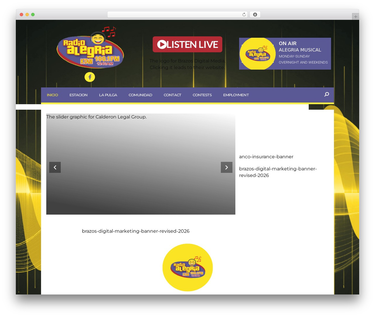 ITMWPB Elementor and Pjax Master Parent WordPress theme - radioalegria1240am.com