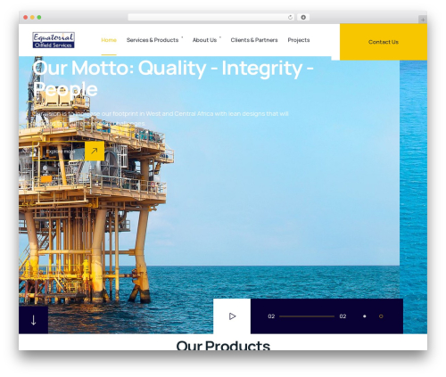 Industrium WordPress theme - equatorial-os.com