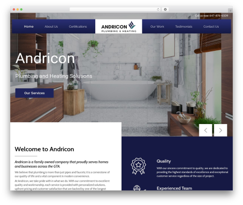 Lambda best WordPress theme - andricon.com