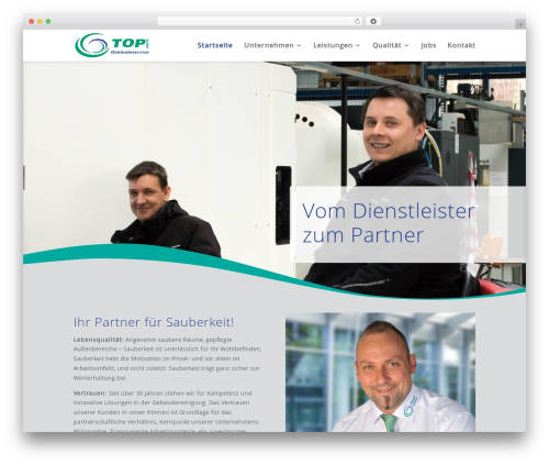 Theme WordPress Divi - top-gebaeudeservice.de