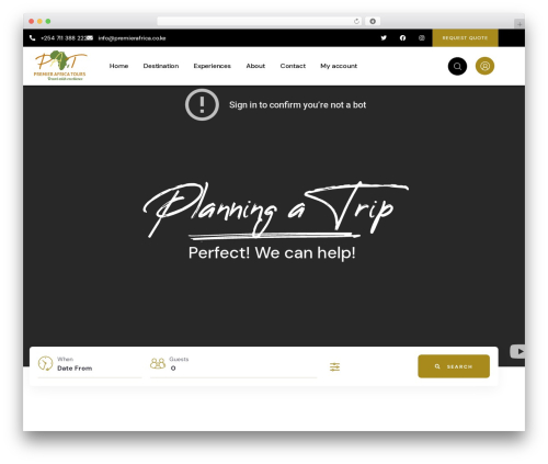 Tevily WordPress theme - premierafrica.co.ke