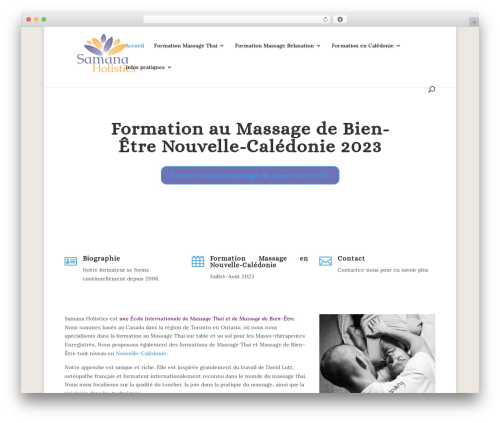 Theme WordPress Divi - samanaholistique.com
