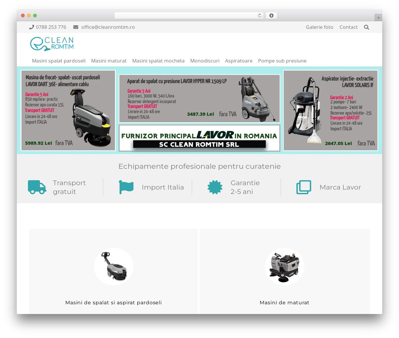 Theme WordPress Impreza - cleanromtim.ro