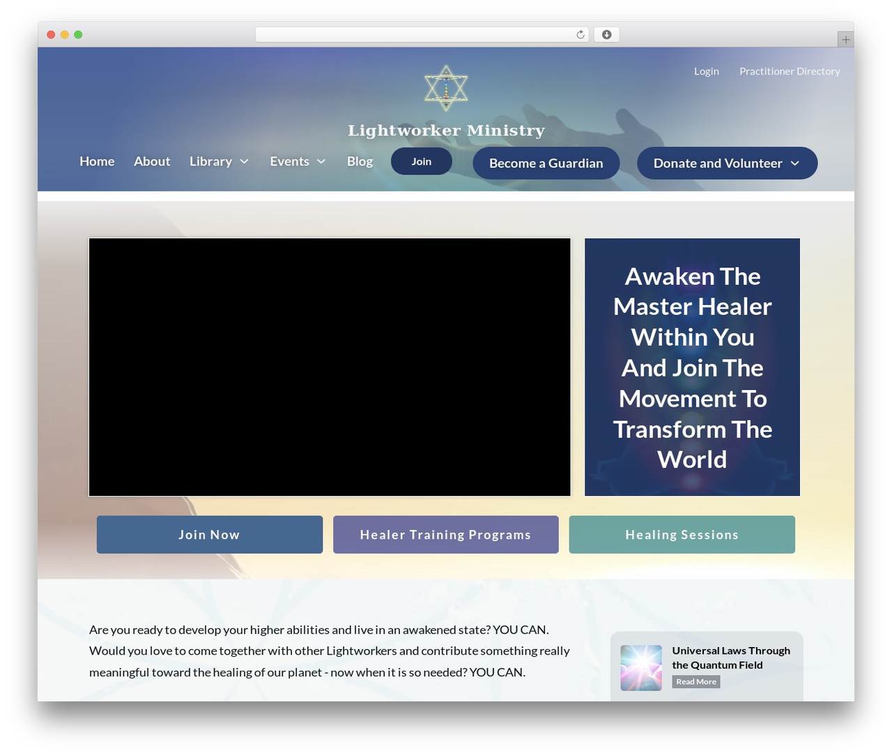 Thrive Theme Builder WordPress page theme - lightworkerministry.com Thrive Theme Builder WordPress page theme - lightworkerministry.com