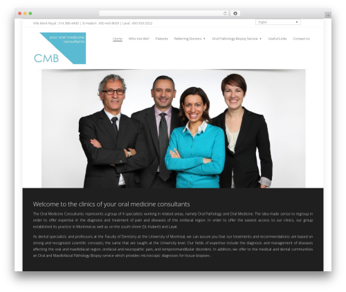 web WordPress theme - consultantsmedecinebuccale.com