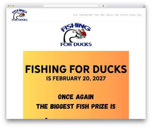 Webify theme WordPress - fishingforducks.org
