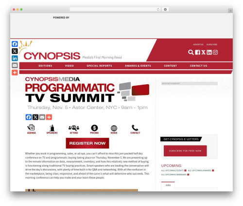 Ai osano integration WordPress plugin - cynopsis.com/event/programmatic-tv-summit