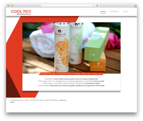 WordPress theme Flexit WP - coolred.fr
