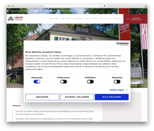 Immonex lead generator WordPress plugin - hb-hb-immobilien.de