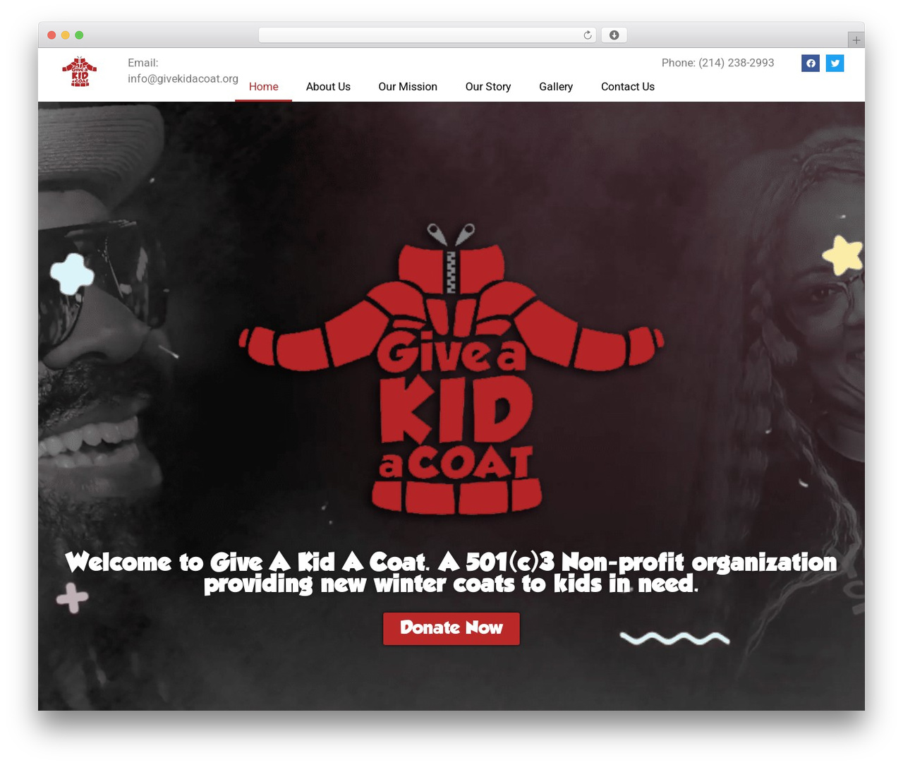 WordPress theme Hello Elementor - giveakidacoat.org