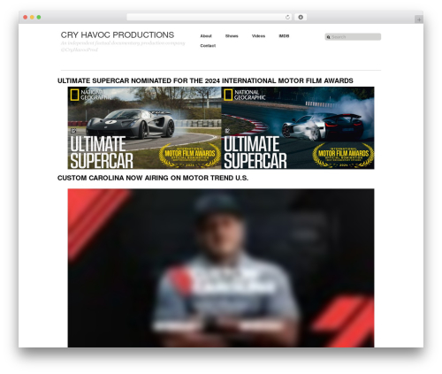 Simple flash video WordPress plugin - cryhavoc.tv