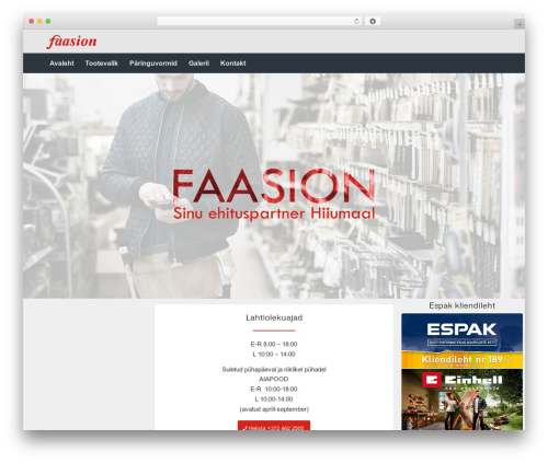 Enfold WordPress theme - faasion.ee
