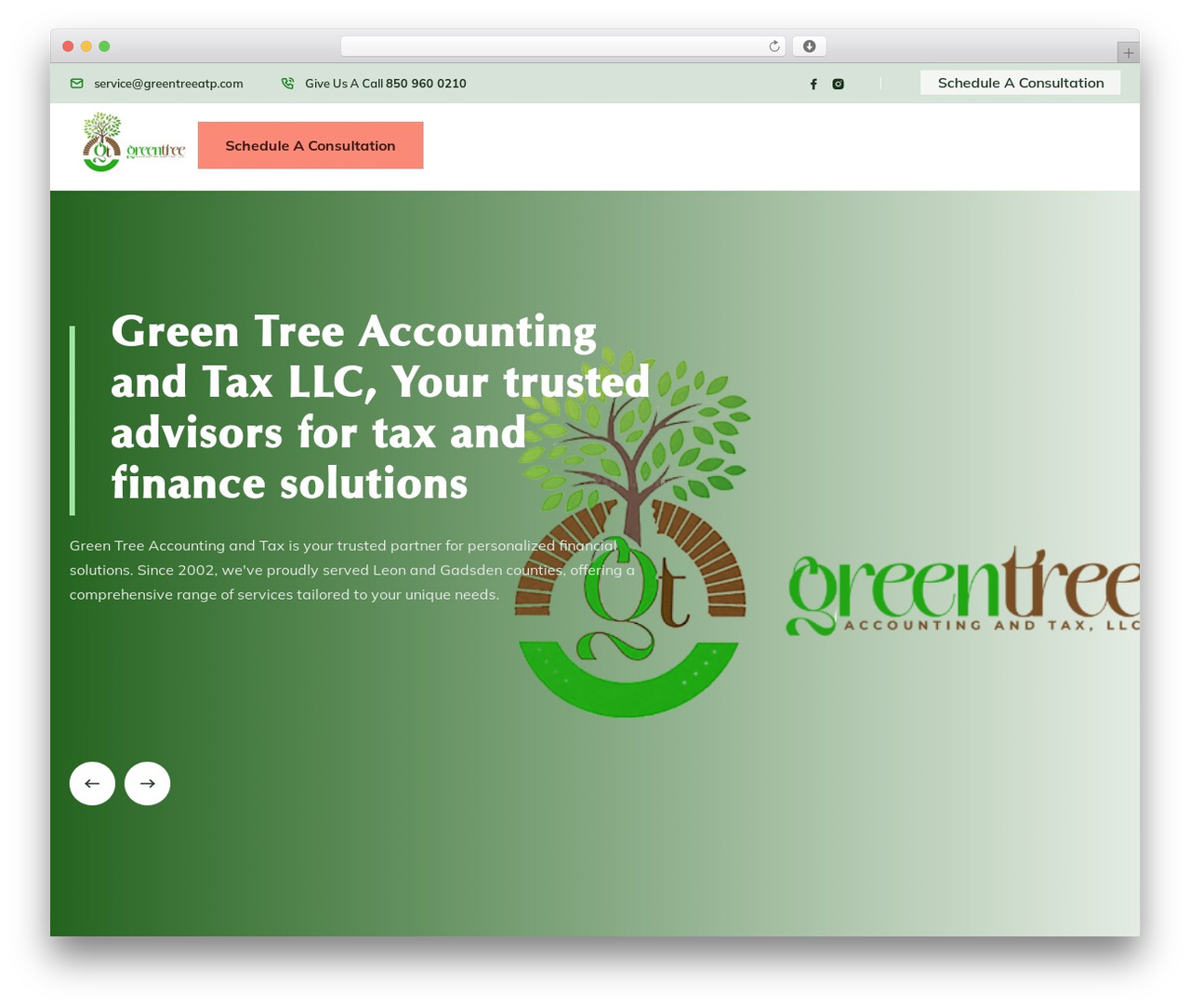 Fint WordPress theme - greentreeatp.com