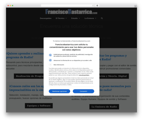 GeneratePress WordPress theme - franciscobastarrica.com