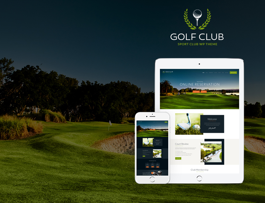 GolfClub theme WordPress