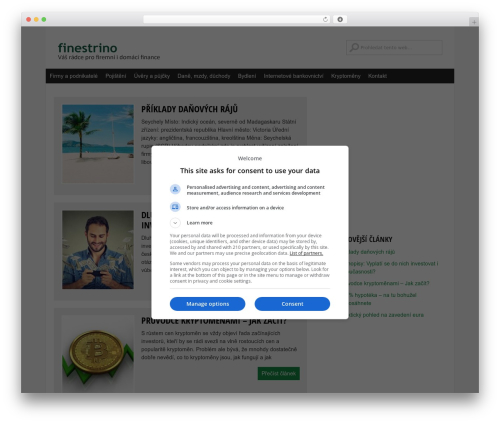 GreenChilli WordPress theme - finestrino.cz