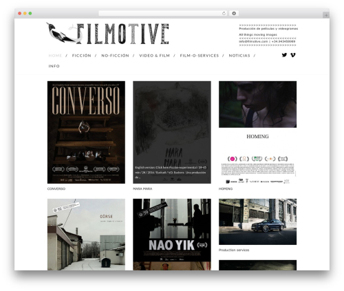 Grid Based Responsive WordPress Theme WordPress website theme - filmotive.com
