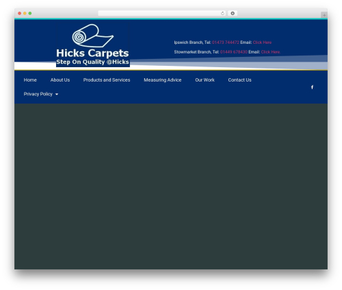 Hello Elementor free WordPress theme - hickscarpets.com