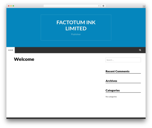 Simone WordPress theme - factotumink.com