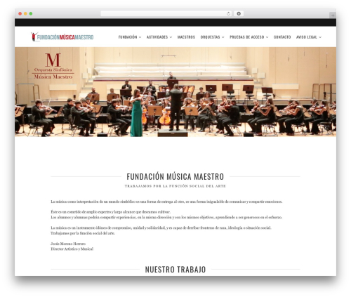 Sonata WordPress theme - fundacionmusicamaestro.com