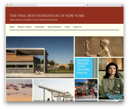 Theme WordPress WP Collection - fineartsfederation.org