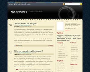 Theme WordPress notepad second by skinpress.com