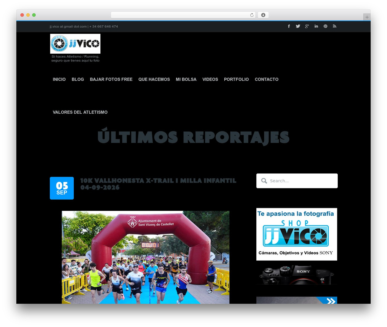 Twelve WordPress theme - fotosjjvicoatletismo.com
