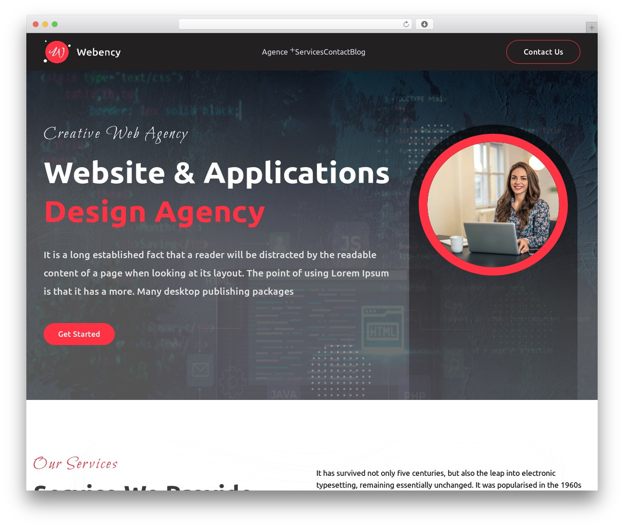 Webency WordPress theme - marktdev.com Webency WordPress theme - marktdev.com
