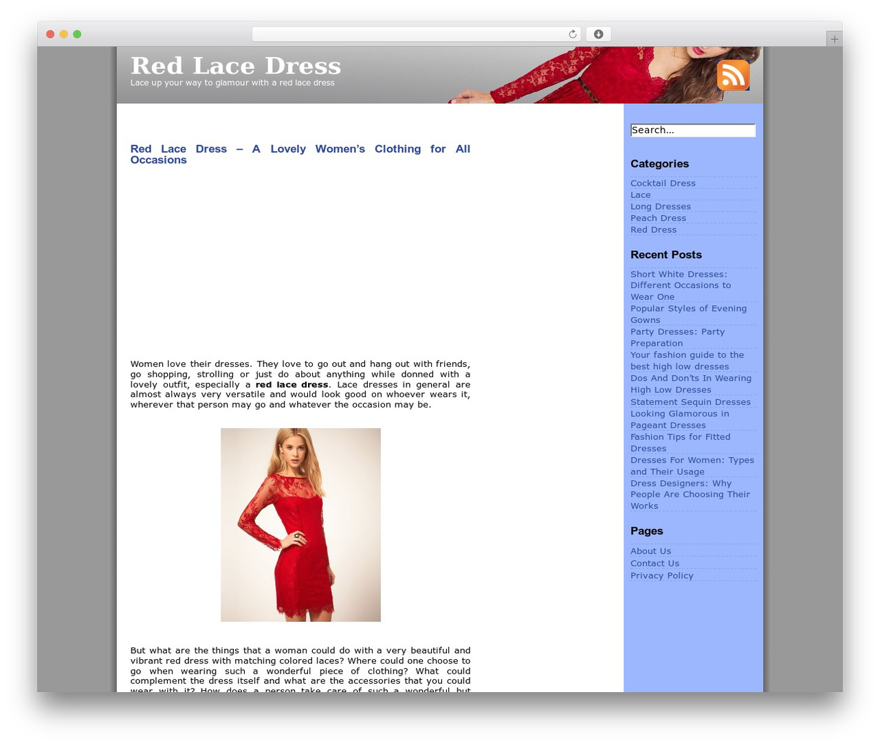 WordPress theme IntelliTheme - fab-fashions.com