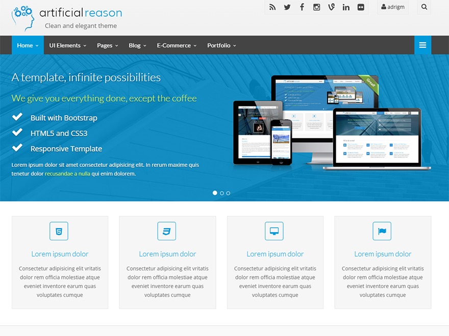 Artificial Reason WordPress theme by adrigm
