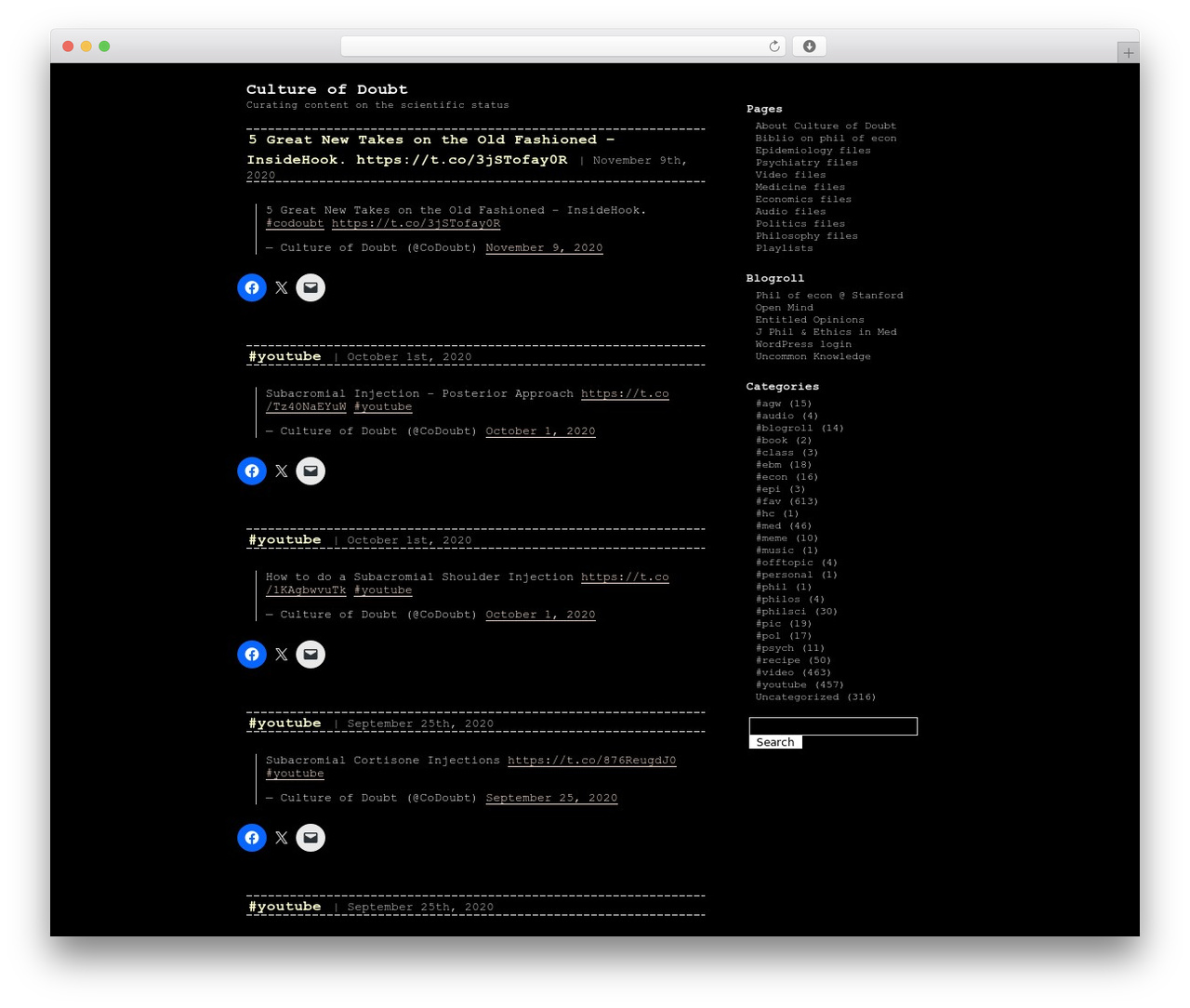 bash theme WordPress - cultureofdoubt.net