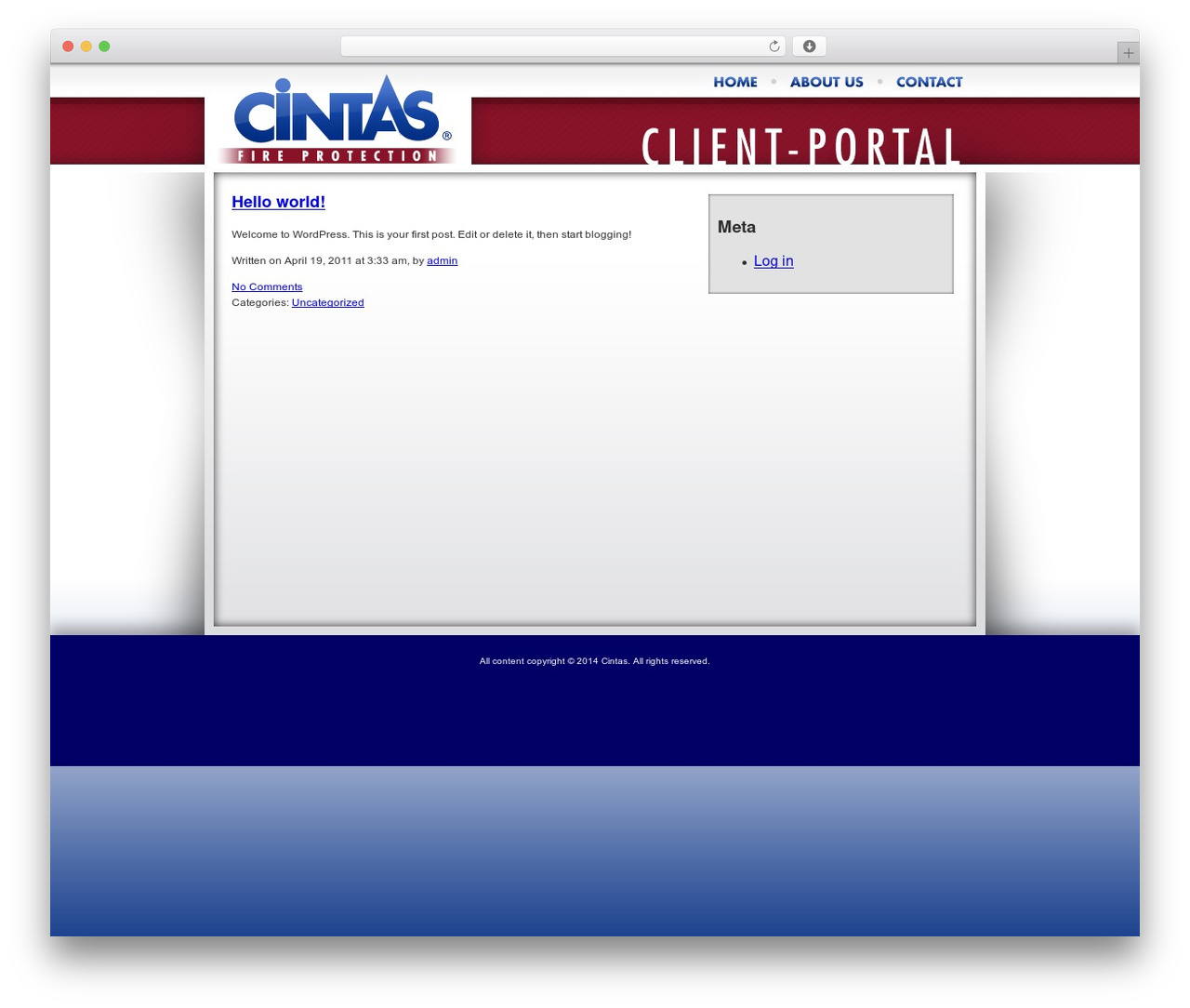 CINTAS WordPress theme - cintasfirereports.com