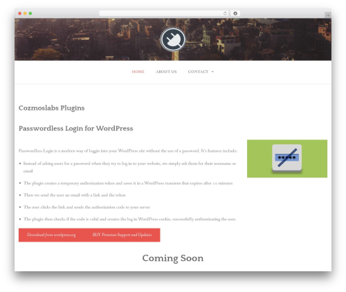 Gateway WordPress theme - cozmoslabsplugins.com