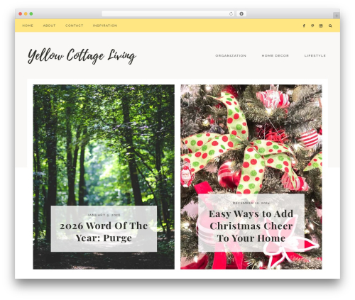 Genesis WordPress theme - yellowcottageliving.com