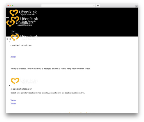 Krypton WordPress theme design - ucenik.sk