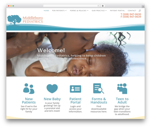 WordPress theme Divi - middleboropediatrics.com