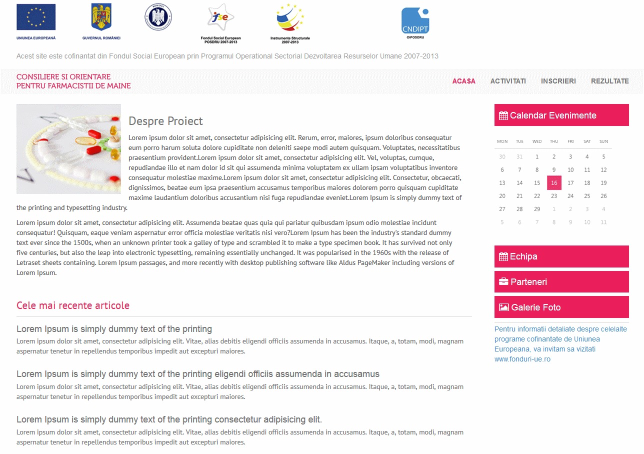 WordPress theme COF by Ekypia