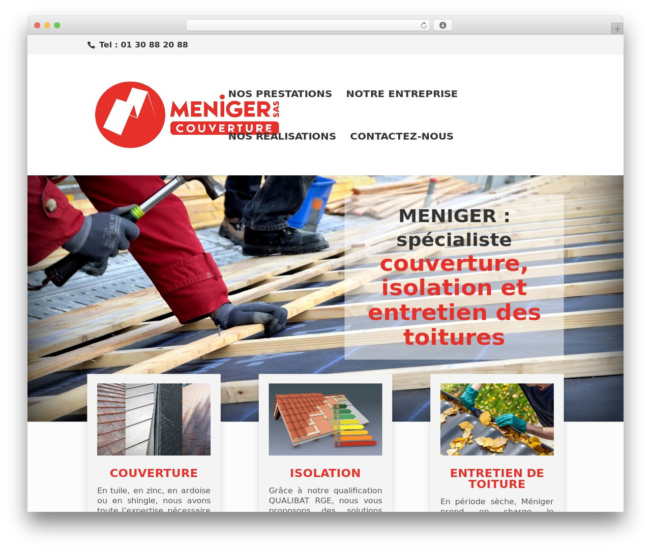 WordPress theme Divi - couverture-meniger.com