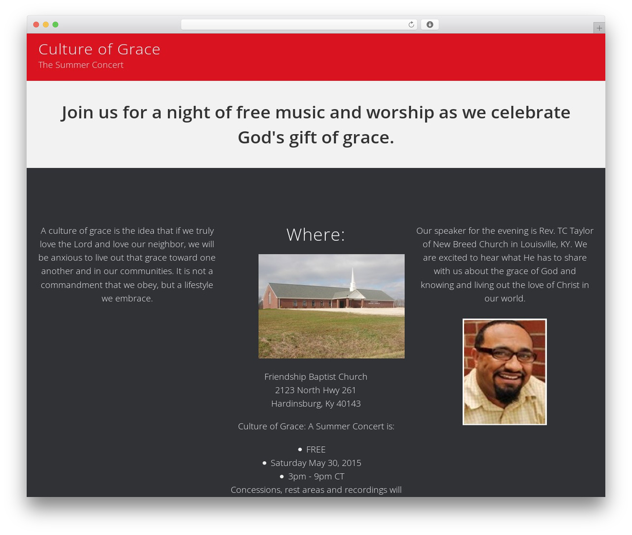 WordPress theme Genesis - cultureofgrace.org