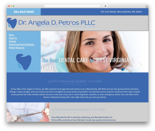 WordPress theme Hello Elementor - angelapetrosdds.com