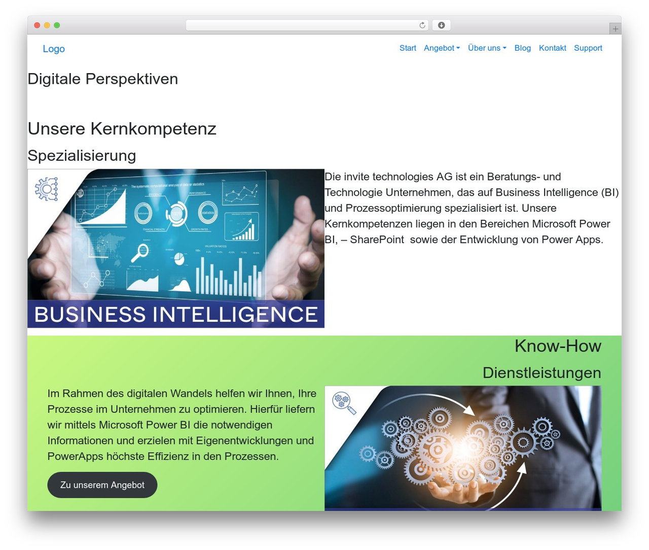 WordPress theme Invite - invite-tech.ch