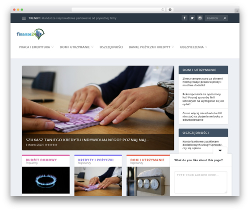 Extra WordPress website theme - finanse24.co.uk