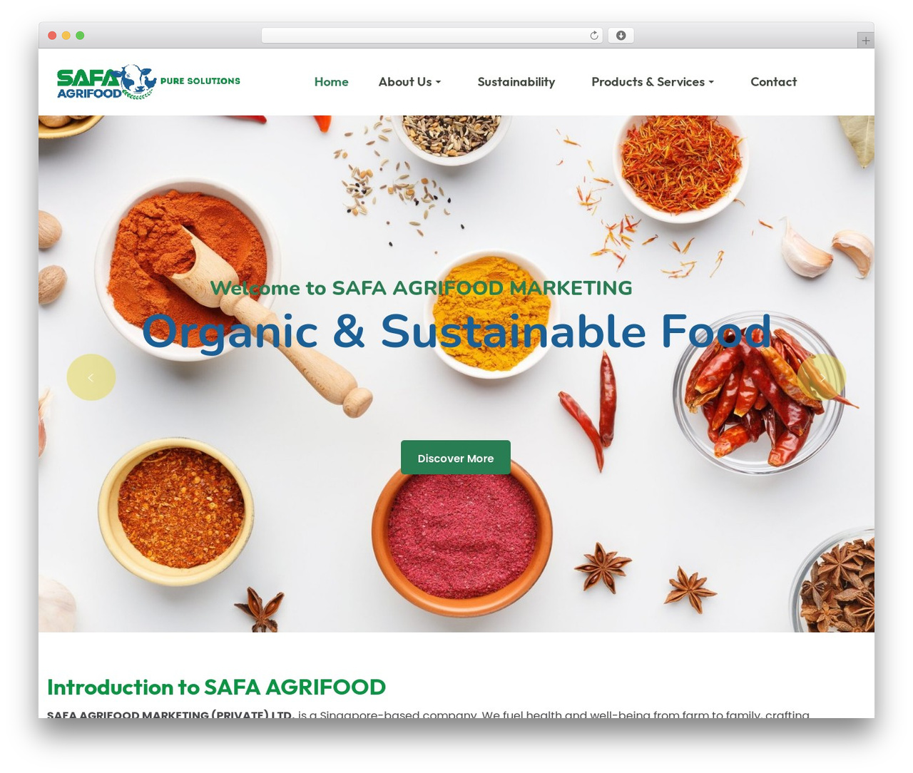 graingrow WordPress theme design - safagrifood.com