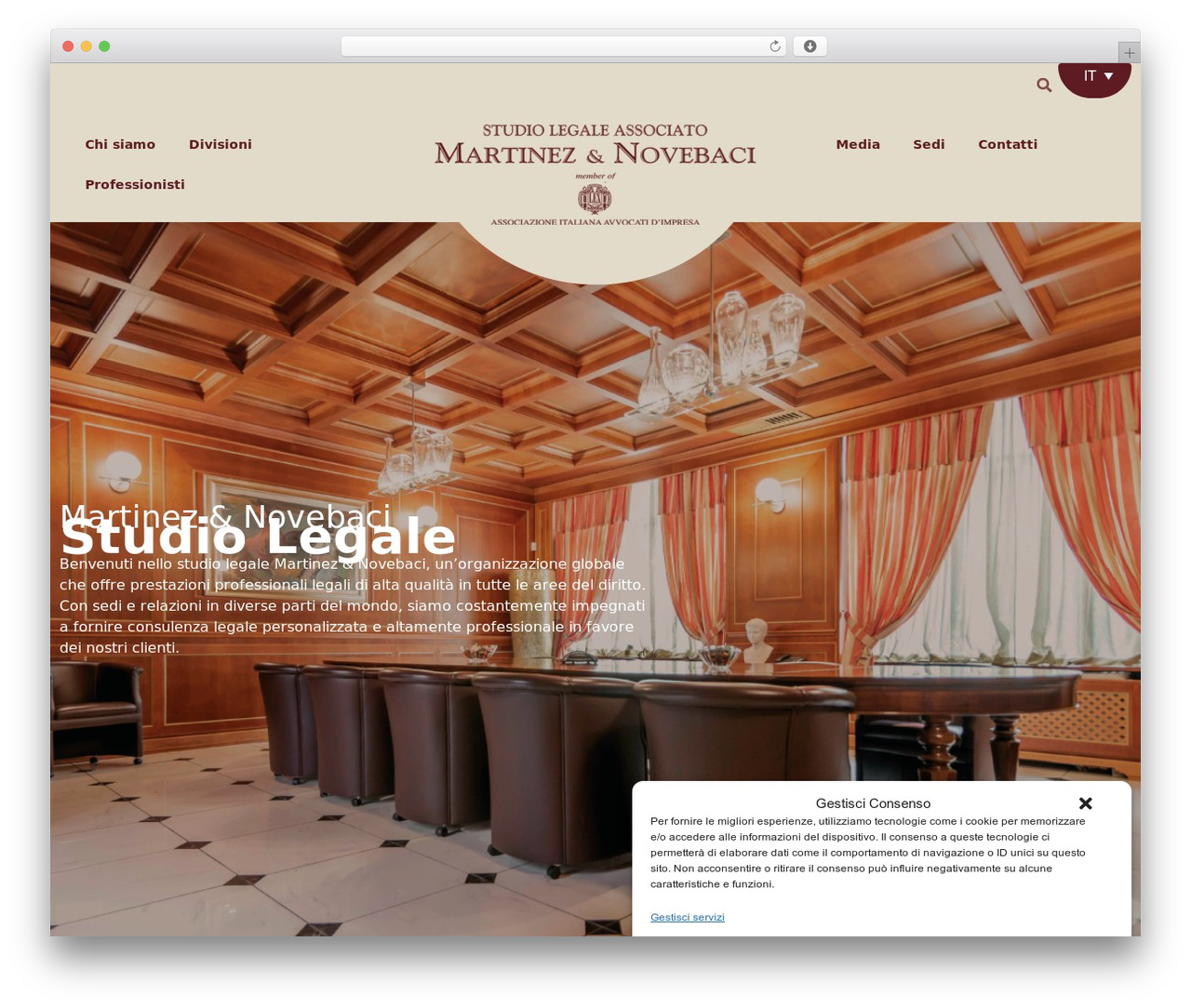 Martinez free WordPress theme - martinez-novebaci.it